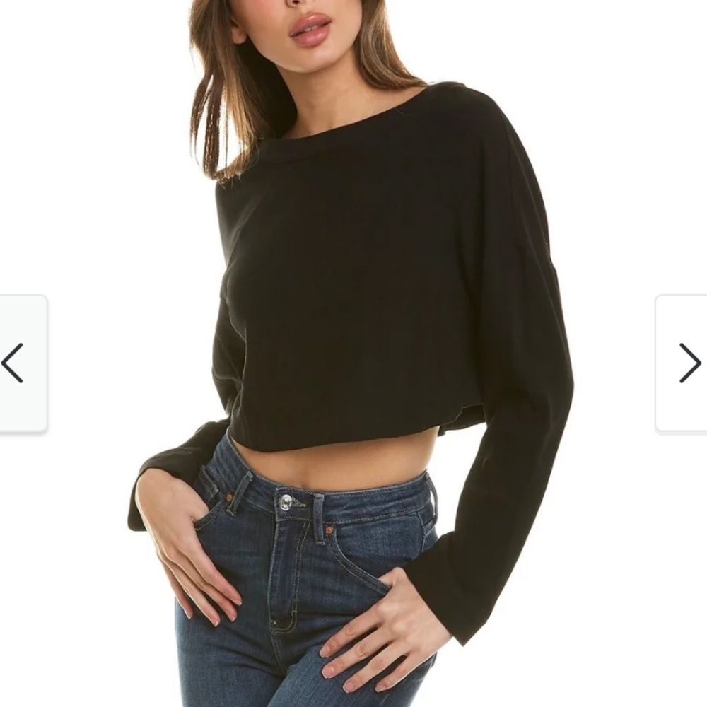 Walter baker Margot Linen-Blend Top, size M